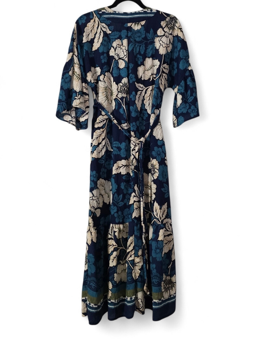 Sofia by sofia vergara Blue and Cream Floral Maxi Dress - Picture 7 of 10